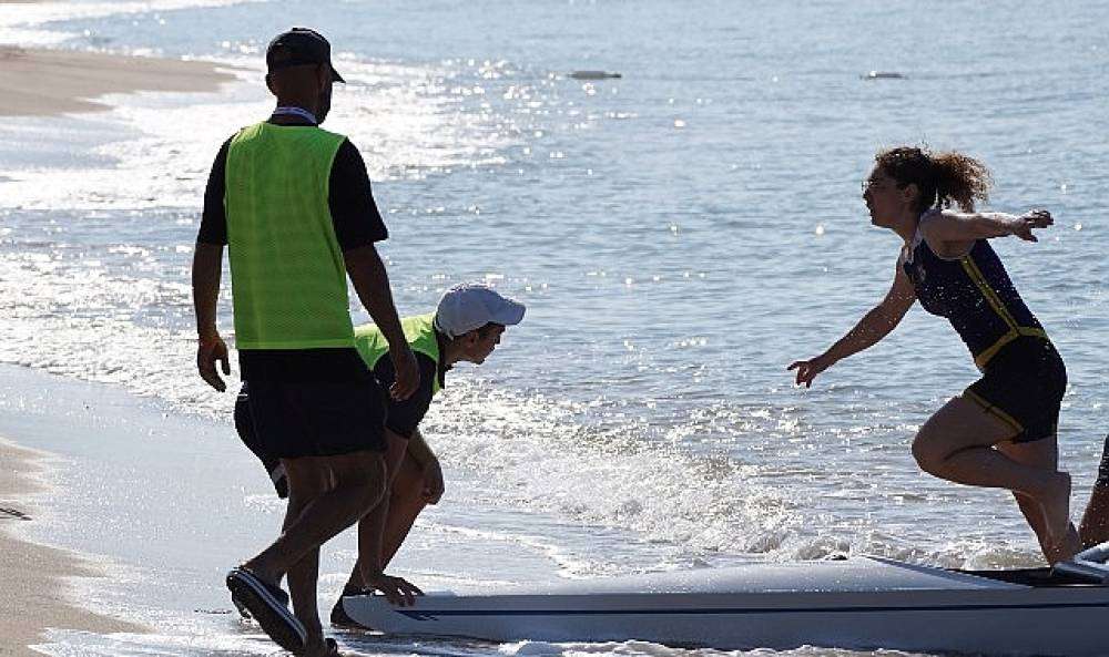 Türkiye Kürek Federasyonu tarafından düzenlenen Deniz Küreği Türkiye Kupası yarışları, Antalya'nın Manavgat ilçesinde gerçekleştirildi