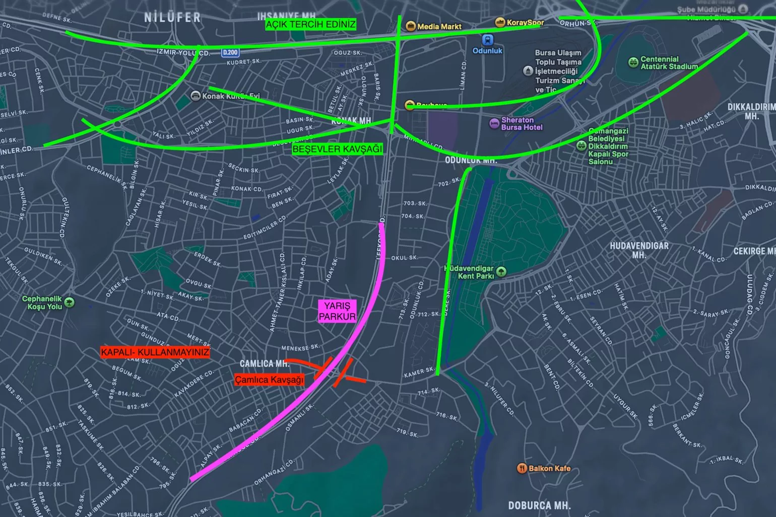 13. Eker I Run Kapsamında Bursa&rsquo;da Bazı Yollar Trafiğe Kapatılacak