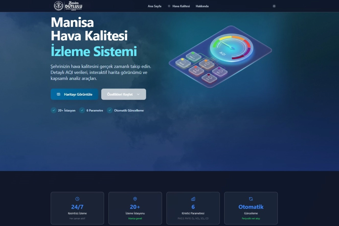 Manisa'nın Nefesi Artık Akıllı Sistemle Anlık İzleniyor!