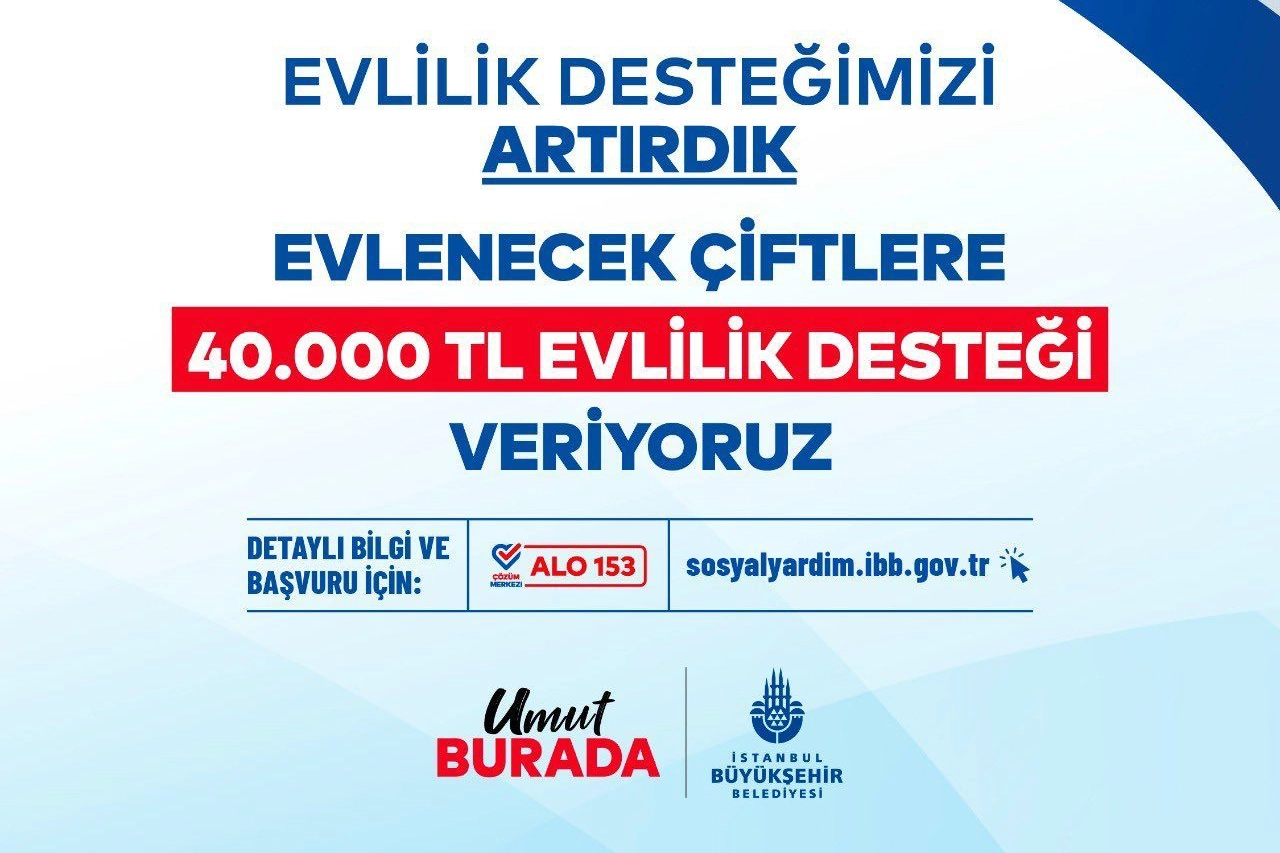 İBB Evlilik Desteğini 40 Bin TL&rsquo;ye Y&uuml;kseltti: Başvurular Devam Ediyor