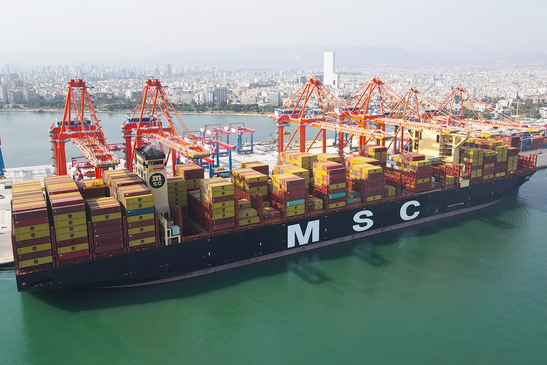 Mersı̇n Uluslararası Lı̇manı Dünyanın En Büyük Konteyner Gemı̇sı̇ MSC IRINA'yı Ağırladı