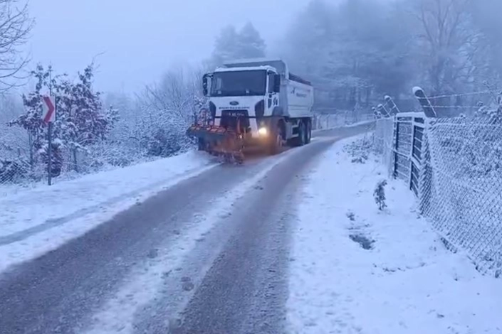 Bursa B&uuml;y&uuml;kşehir&rsquo;den Kar Mesaisi