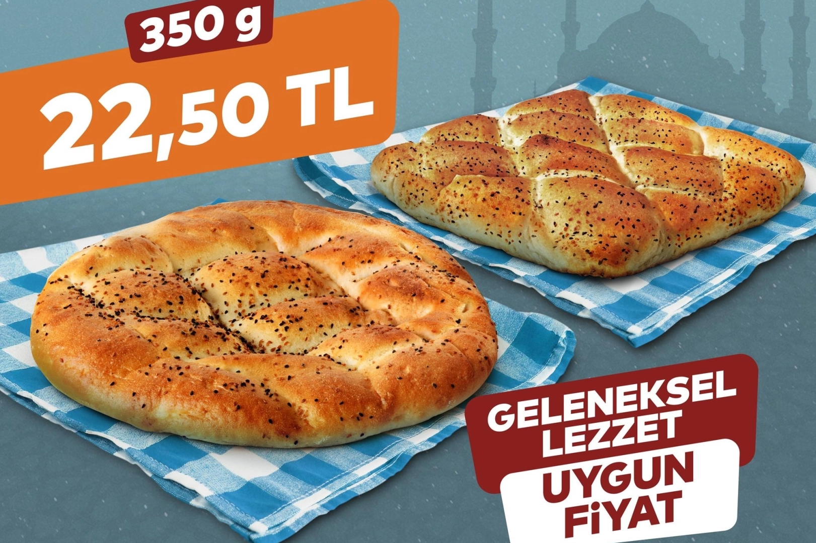 İstanbul Halk Ekmek&rsquo;ten Ramazan Pidesi 22,5 TL
