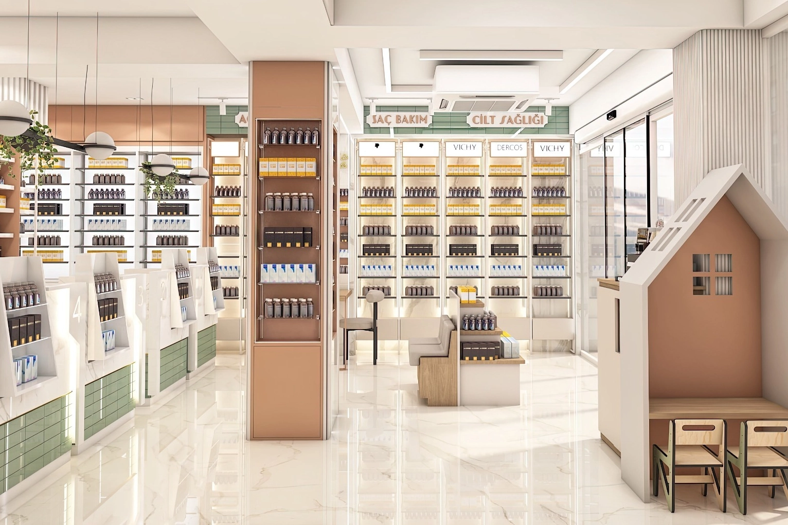 &Ccedil;ağla Dizayn ile Eczane Tasarımında G&uuml;ven, Estetik ve Fonksiyonellik Bir Arada