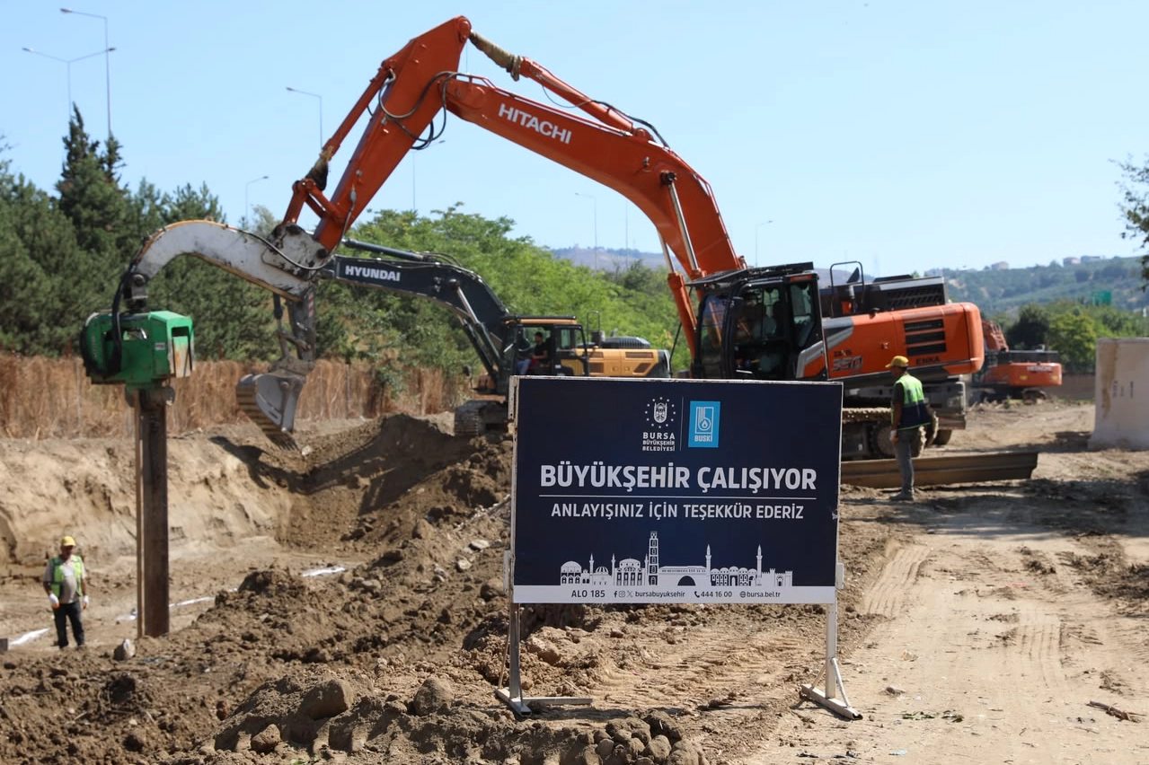 Bursa&nbsp;B&uuml;y&uuml;kşehir Osmangazi&rsquo;de Atıksu Altyapısını G&uuml;&ccedil;lendiriyor