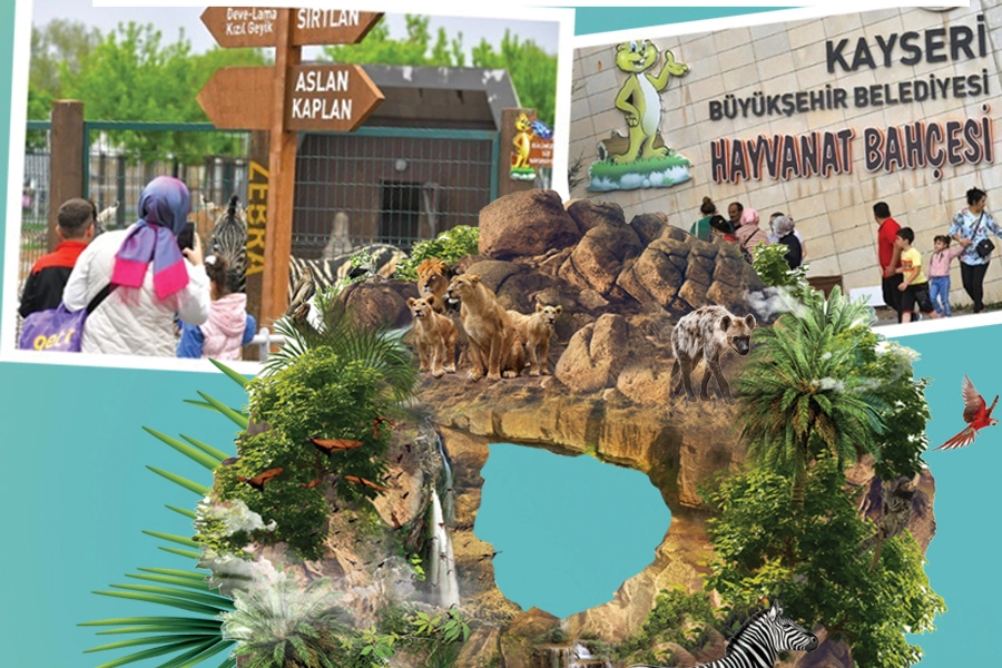 Kayseri'de Hayvanat Bah&ccedil;esi Bayramda &Uuml;cretsiz