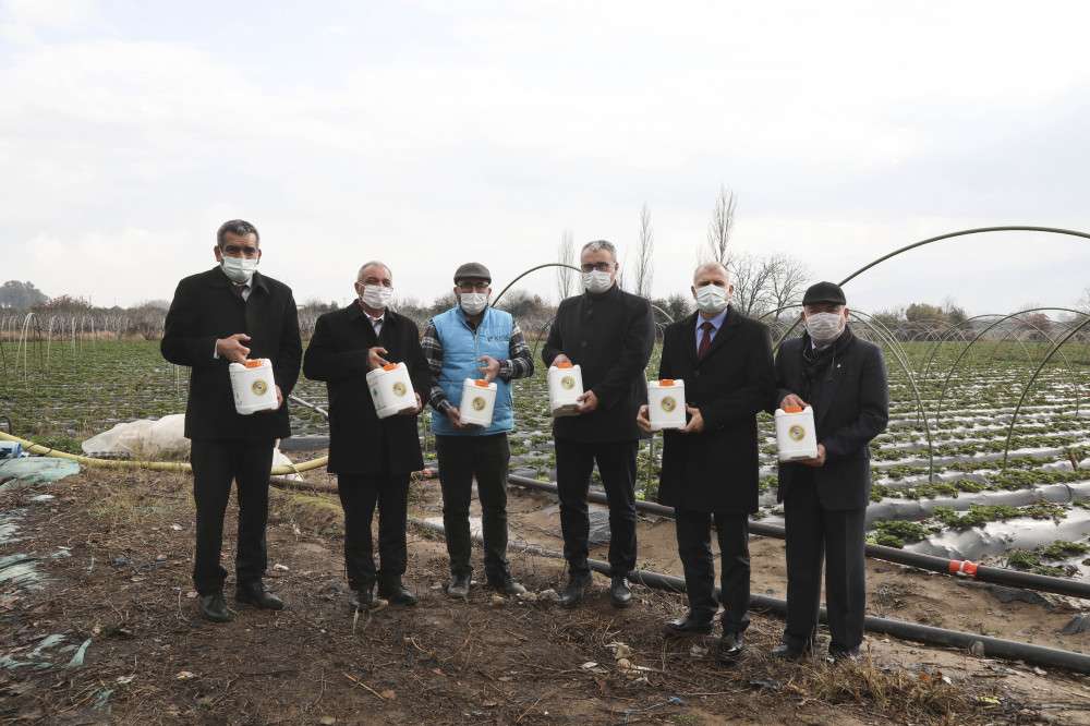 Aydın Büyükşehir Belediyesi’nden çiftçiye sıvı gübre desteği