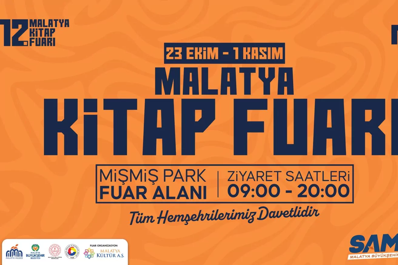 12. Malatya Anadolu Kitap ve K&uuml;lt&uuml;r Fuarı Kapılarını A&ccedil;ıyor