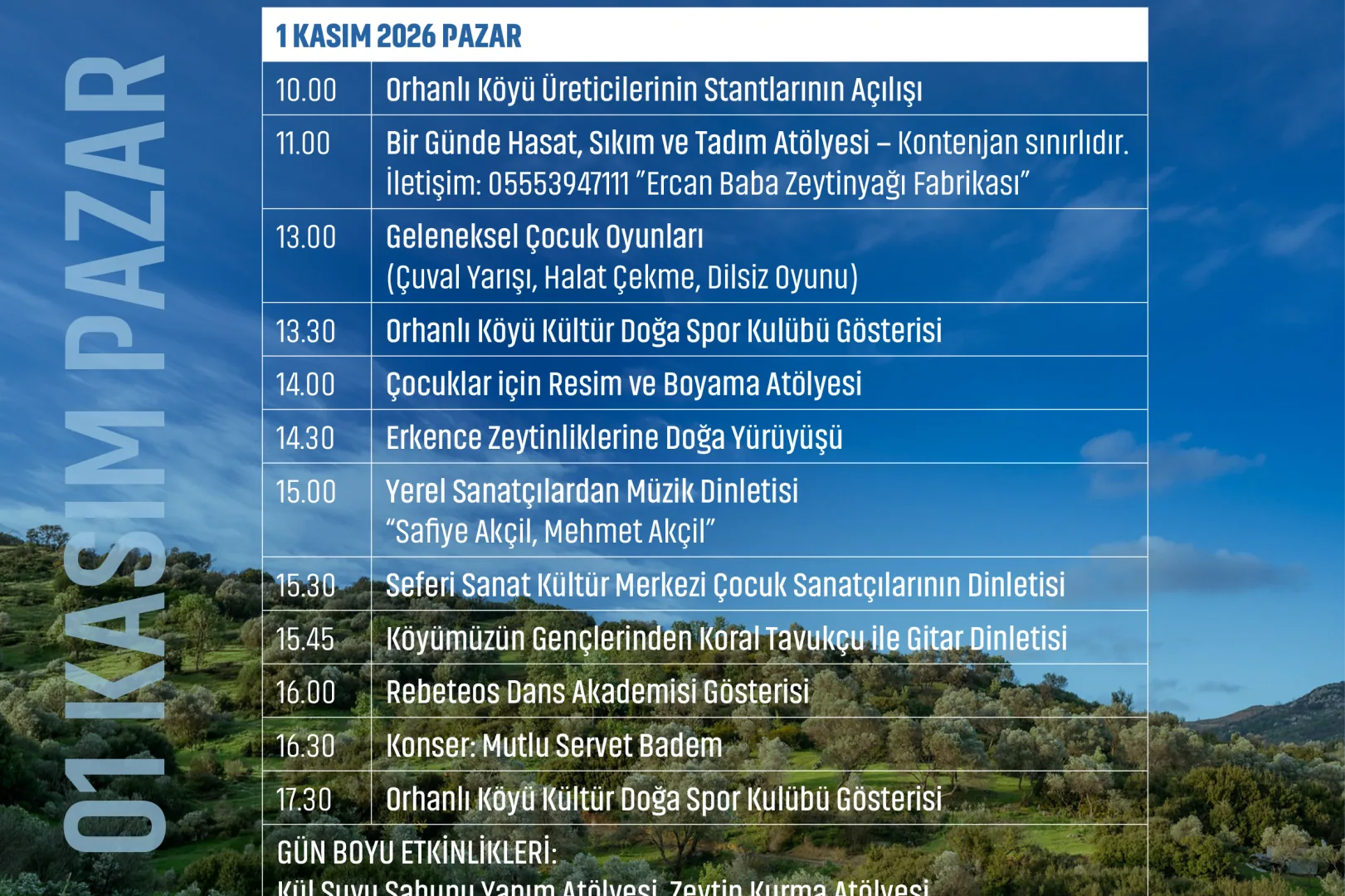 İzmir&rsquo;in yerel zeytini Erkence, Orhanlı K&ouml;y&uuml;&rsquo;nde &uuml;&ccedil;&uuml;nc&uuml; kez festivalle kutlanıyor
