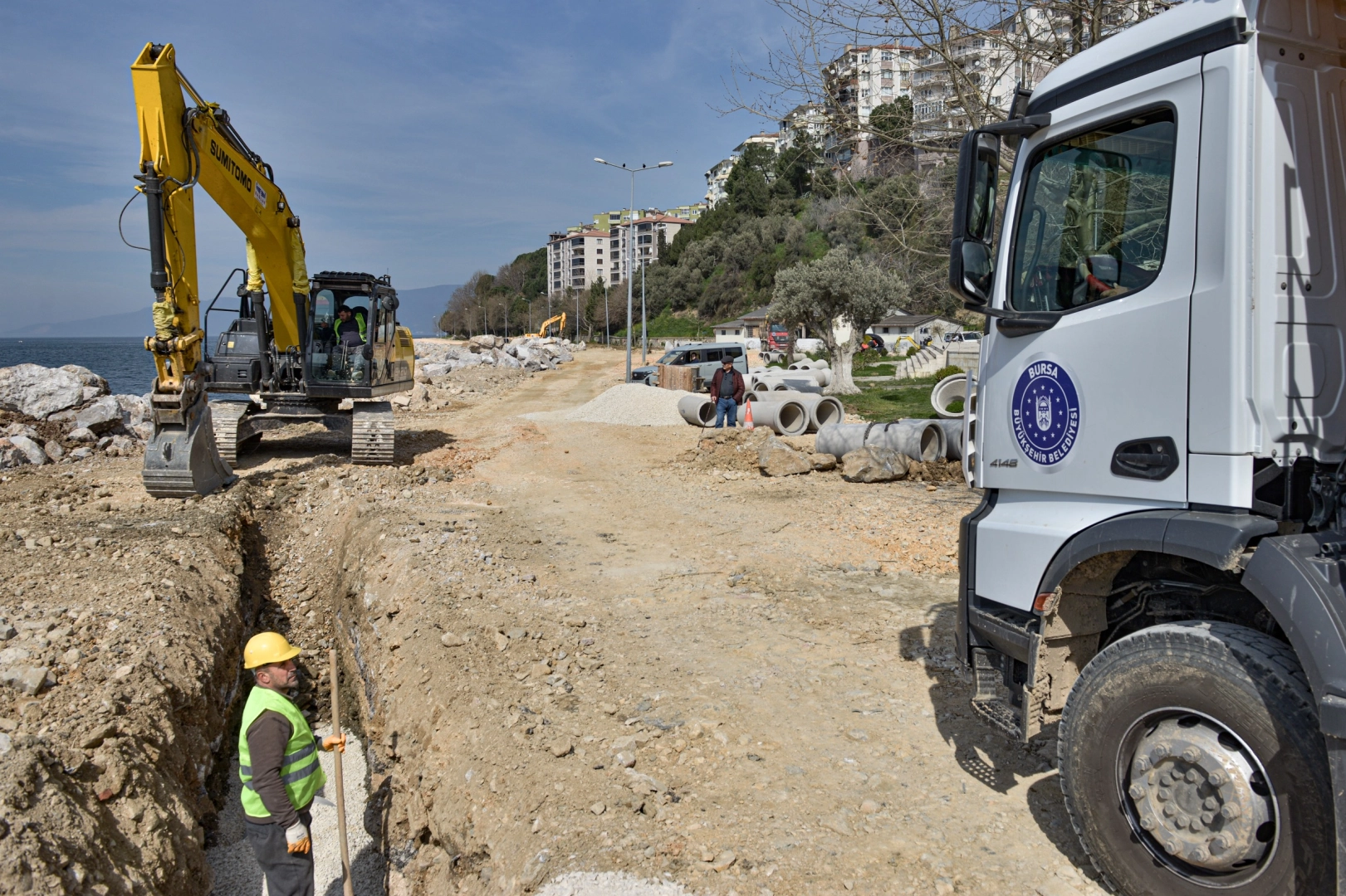 Gemlik&rsquo;in Altyapısı B&uuml;y&uuml;kşehir&rsquo;le G&uuml;&ccedil;leniyor