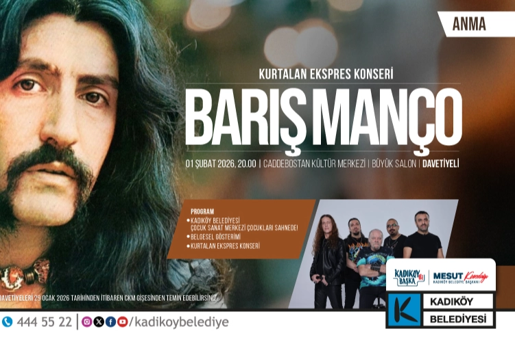 Barış Man&ccedil;o Kadık&ouml;y&rsquo;de Anılacak