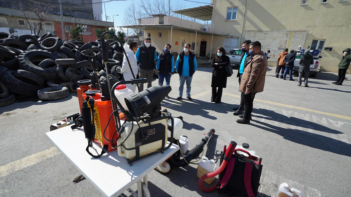 Kahramanmaraş Büyükşehir’den ilaçlama ekiplerine teknik eğitim